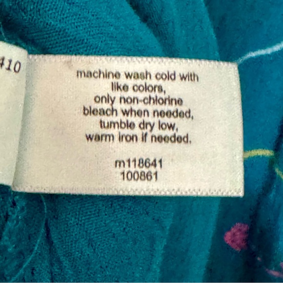 Lane Bryant Long Sleeve Embroidered Peasant Crinkle Blouse Tunic Top - Picture 12 of 12